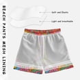 thumbnail image 3 of FORMRS Boys Swim Trunks Quick Dry Mesh Liner Boardshorts Sizes XS-XL, Art City, 3 of 7