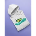 thumbnail image 3 of Avocado Swimming Hoodie Women -SPIdeals Designs, Female 3X-Large, 3 of 4