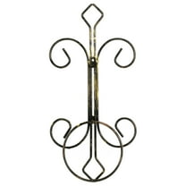 16" SINGLE POT CAST-IRON CREST WALL PLANTER DÉCOR