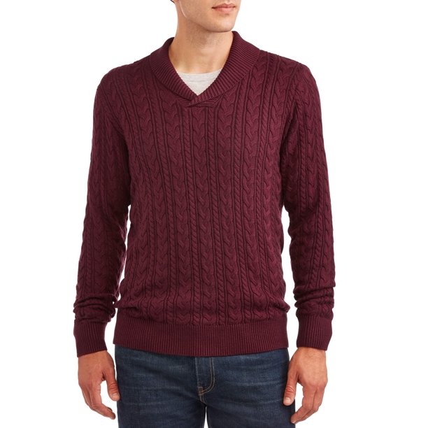 George Men's and Big Men's Cable Knit Sweater, up to Size 3XL - Walmart.com