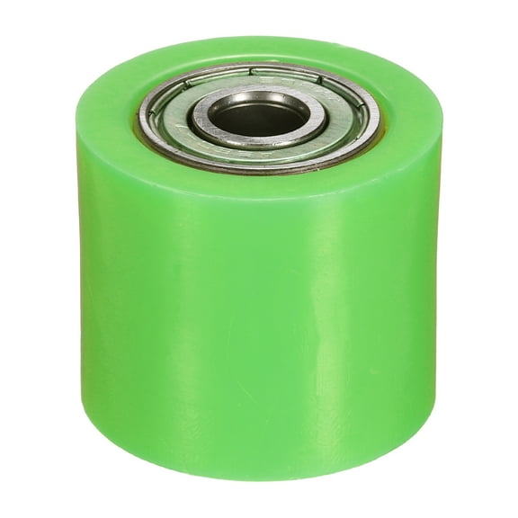 8mm Roller Pulley Tensioner, Chain Roller Pulley Tensioner Mini Bike Parts Nylon Cylinder Type Guide Wheel Chain Guide Slider for Mini Motorcycle Dirt Bike, Green