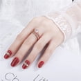 thumbnail image 1 of HomeKingdee 2 Pcs Adjustable Open Ring Set - Moissanite Snowflake Simulated Zircon Copper Rings for Women, Fashion Romantic Jewelry for Parties Engagements Gifts, 1 of 5