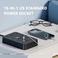thumbnail image 4 of Multiprise US 16 Po1 Prise Multitap Cordon d'Extension AC Ports USB TypeC, 4 of 8