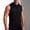 Black, variant on WIZUTIZ Men's Workout Hooded Tank Tops Casual Sleeveless Gym Hoodies Bodybuilding Muscle Cut Off T-Shirts Tee Summer