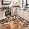 thumbnail image 3 of Kitchen Rugs Sets Of 2,Beige and Brown Leopard Pattern Anti Fatigue Kitchen Mat Rugs Non Slip Washable,Decorative Kitchen Floor Mats for Kitchen,Sink,Laundry,17"X47", 3 of 5