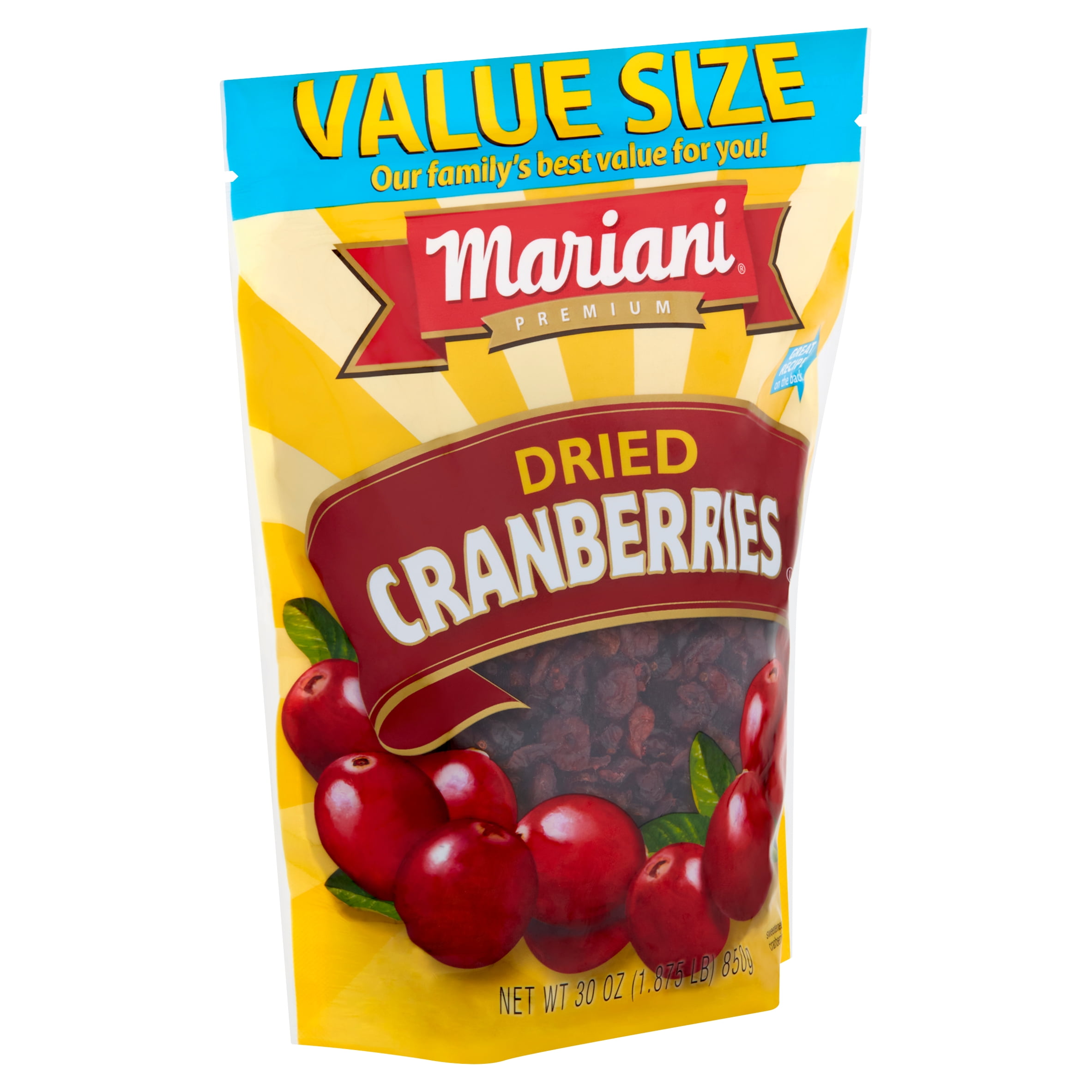 Mariani Premium Sweetened Dried Cranberries Value Size, 30 oz