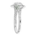 thumbnail image 4 of Certified Diamonds 14K White Gold 1-1/3 cttw. Cushion-cut Halo Engagement Ring by Hollywood Hills Jewelers, 4 of 5