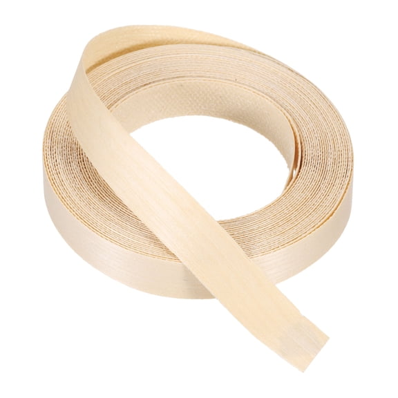 Uxcell Edge Banding, Wood Veneer Tape Pre-glued Flexible Plywood Edge Banding with Hot Melt Adhesive for Furniture Restoration Birch 3/4 inch x 25ft