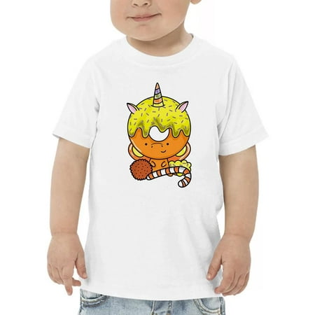 

Unicorn Donut And Candy T-Shirt Toddler -Image by Shutterstock 2 Toddler