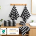 thumbnail image 5 of Jessy Home 6 Piece Dark Gray Black Bath Towel Set for Bathroom-2 Bath Towels,2 Hand Towels,2 Washcloths Soft and Plush Highly Absorbent Towel for Hotel & Spa, 5 of 7