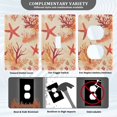 thumbnail image 3 of Yayeee Toggle Light Switch Wall Plate 1-Gang 4.5"x2.7" Home Decorative Outlet Cover, Red Starfish, 3 of 7