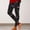 Black, variant on Halloween Black Essential Workout Leggings Polyester,Spandex Tummy Control Pants Non See Through Workout Soft Yoga Pants for Running Plus Size L