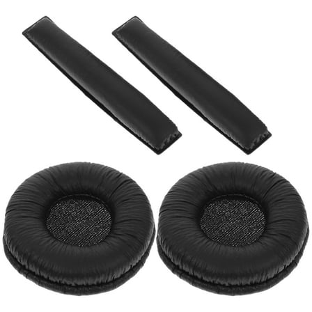 STRANDCHIC Black Soft Sponge Earphone Covers Replacement Pads for Headphones Comfortable Fit 1 Set