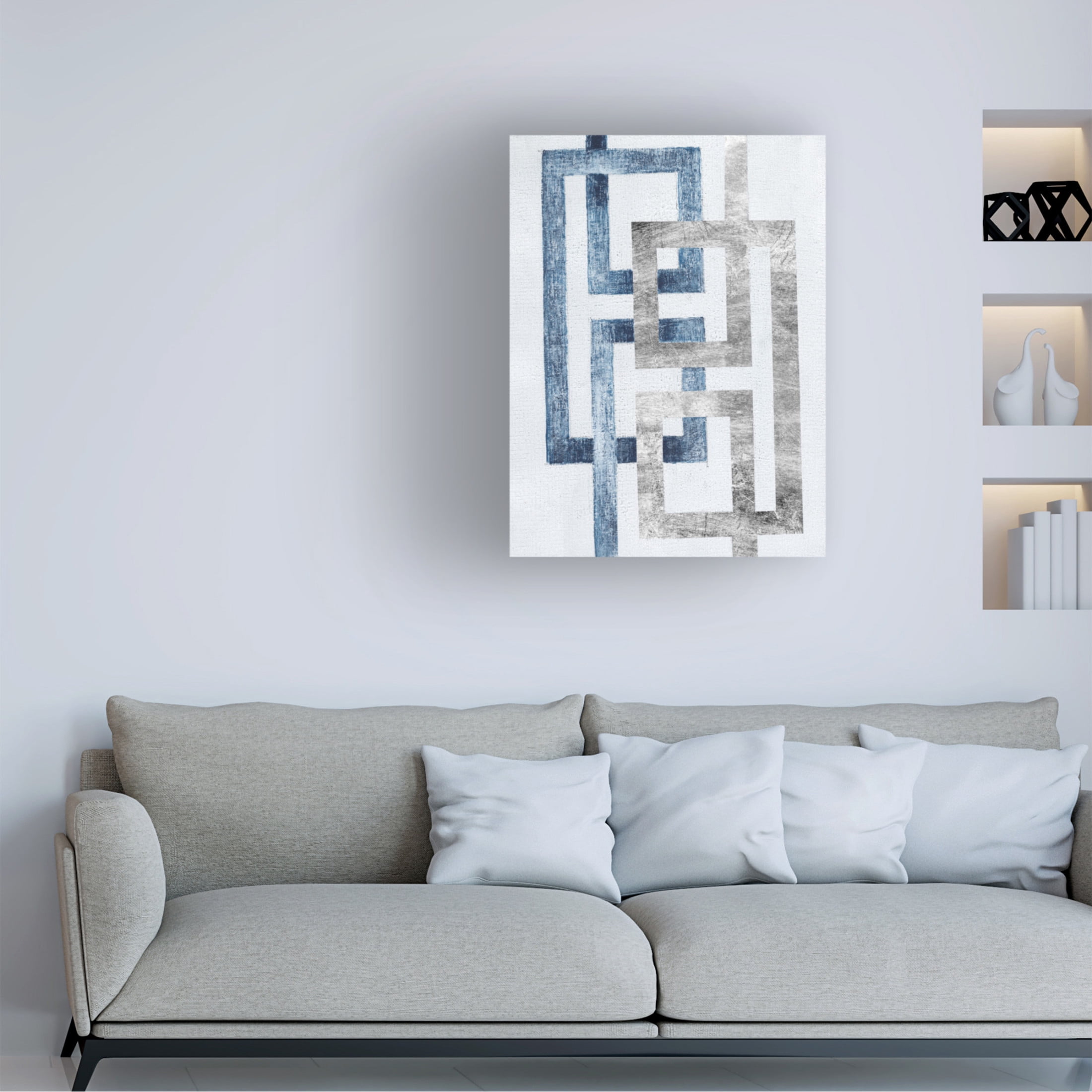Canvas Wall Art - Vanna Lam 'Transversal I' Wall Art for Living Room, Bedroom, or Office Décor by Trademark Fine Art - 24 x 32 Inches