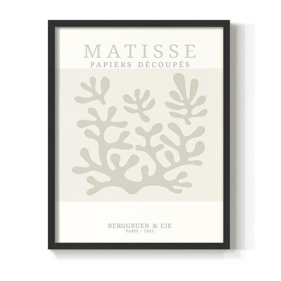 Matisse CDXXVIII in Black Solid Wood Framed Print No Nail Hanging