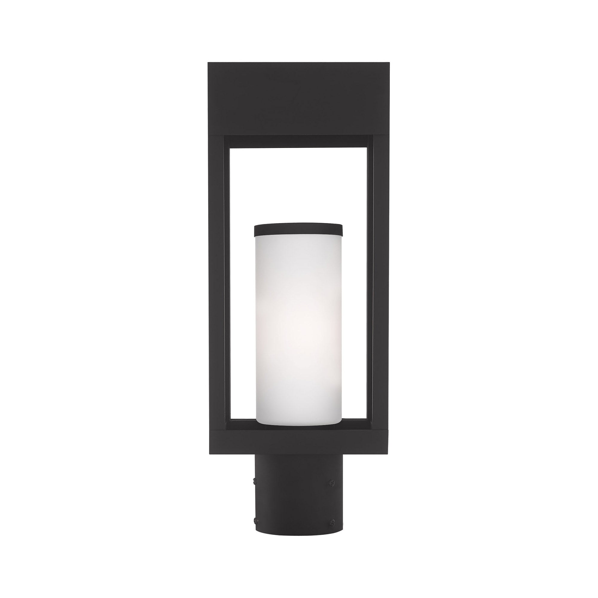 Livex Lighting - Bleecker - 1 Light Outdoor Post Top Lantern in Contemporary