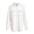 thumbnail image 6 of Jessica Simpson Women's Relaxed Denim Shirt with Long Sleeves, Sizes XS-4X, 6 of 6