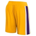 thumbnail image 3 of Men's Fanatics Gold Los Angeles Lakers Referee Iconic Mesh Shorts, 3 of 3