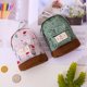 thumbnail image 2 of ShiYe toys store mini mochila linda bolsa de cosméticos para mujer, bolsa de maquillaje de lona floral, bolsillo para llaves, lápiz labial, tarjetero, organizador de cables de datos, bolsa con cremall, 2 of 4
