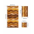 thumbnail image 4 of Burnt Orange Ombre Towel Set of 3, Soft Microfiber Bath Towels, Hand Towel, Washcloths, Abstract Art Moire Ocean Waves Quick-Dry Absorbent Towels for Bathroom Kitchen Hotel Beach Gym Spa, 4 of 7