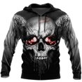 thumbnail image 3 of Sudadera con capucha para hombre, moda, estampado de calavera en 3D, novedad de otoño, sudaderas Harajuku Street 2024, ropa vintage, sudaderas holgadas con capucha, 3 of 5