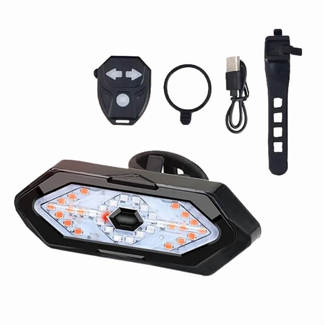 Luz de Señal de de Bicicleta Luces Traseras de Bicicleta LED USB Recargable Lámpara de Bicicleta Luz Trasera de Advertencia Inalámbrica