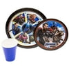 Avengers Party Tableware Pack Disposable Paper Plates, and Cups (Set for 16)