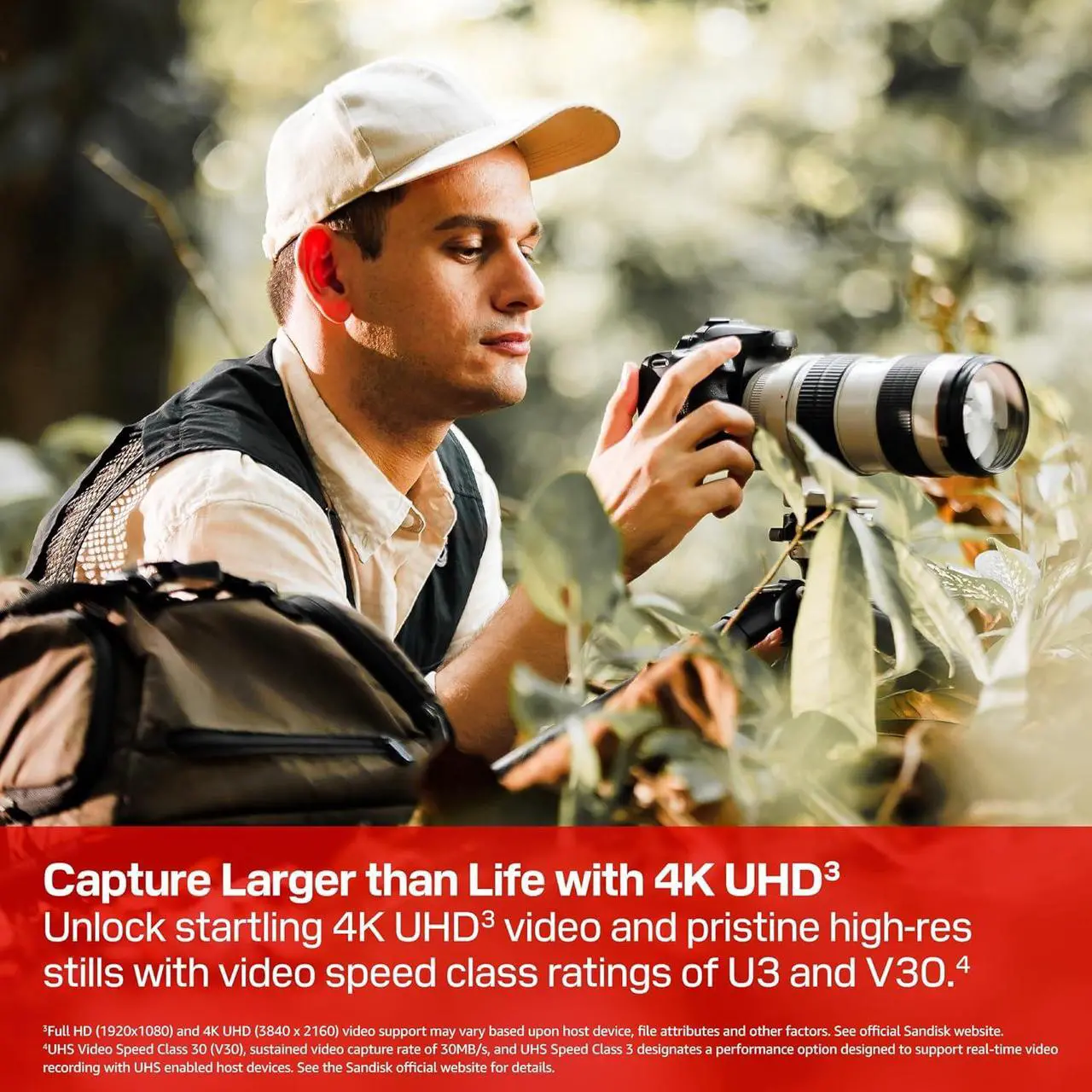 Sandisk NEW! 128GB Extreme PRO SD UHS-I V30 Memory Card, Up to 250MB/s Read (New 2026)
