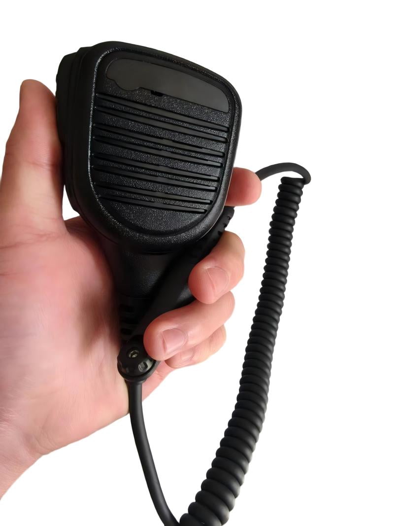Motorola PMMN4066 PMMN4066A Remote Speaker Microphone for Motorola R7 Walkie Talkie With Emergency Button and Headphone Jack