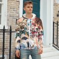 thumbnail image 3 of Genshin Impact Zip Up Hoodies Unisex Realistic 3D Print Sweatshirt Long Sleeve Hooded Jacket Coat 4XL, 3 of 8
