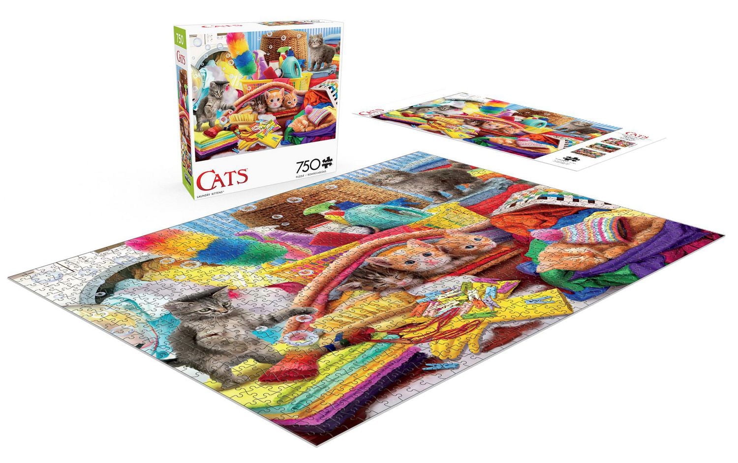 Buffalo Games - Le puzzle Cats - Laundry Kittens - en 750 pièces