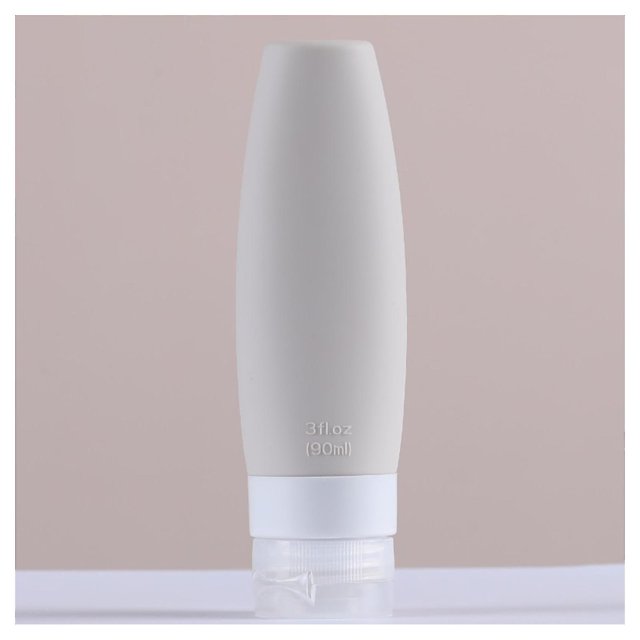 Accesorios de viaje de botellas dispensadoras de silicona para líquidos de loción de champú
