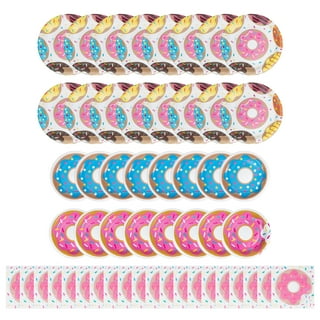 Donut Party Supplies With Donut Plates Cups Napkins Straws - Temu