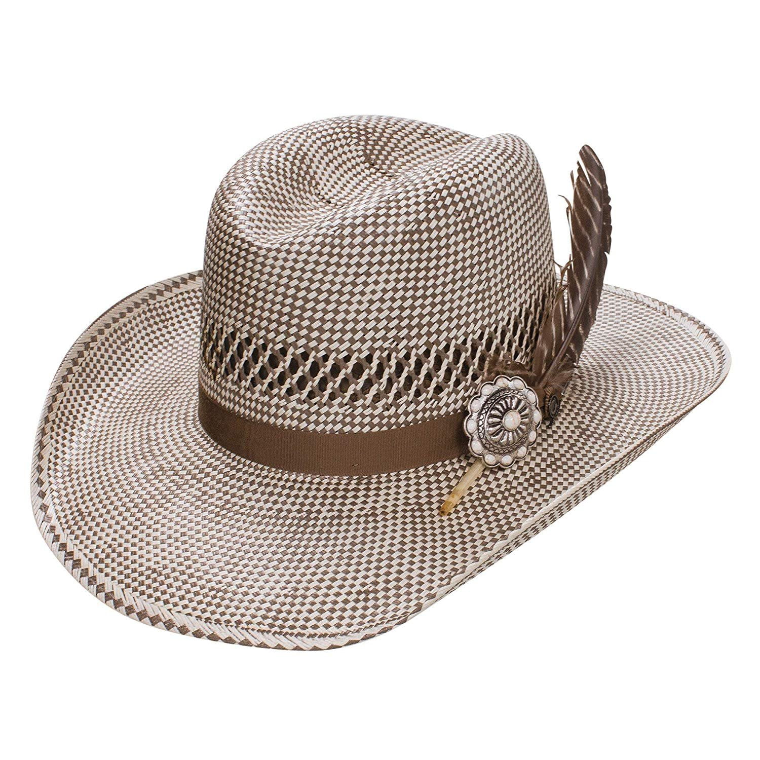 grey straw cowboy hat