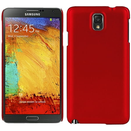 RED ULTRA-SLIM PROTEX HARD CASE REAR BACK COVER FOR SAMSUNG GALAXY NOTE 3