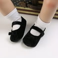 thumbnail image 2 of Yoyauz Baby Girl Mary Jane Shoes Anti Slip Rubber Sole Ballet Slippers Princess Dress Wedding Shoes Newborn Kids Shoes Toddler Shoes（0-12 Month）, 2 of 7