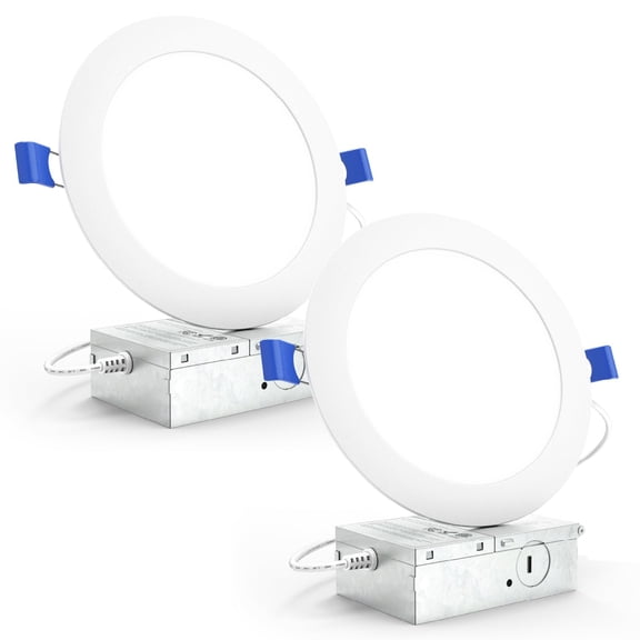 Sunco 12 Pack 6 Inch Canless LED Ultra-Slim Recessed Light, 14W-100W