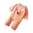 thumbnail image 3 of Amazing Snazzy Boys and Girls Knit Cartoon Deer Romper Winter, 3 of 7