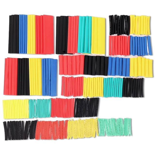 kurtrusly 1 Set*Heat Shrink Tube Multicolored Assorted Sizes Polyolefin Shrinkage Sleeving Cables Plastic Bag Tubing Set Insulation Wires 328PCS