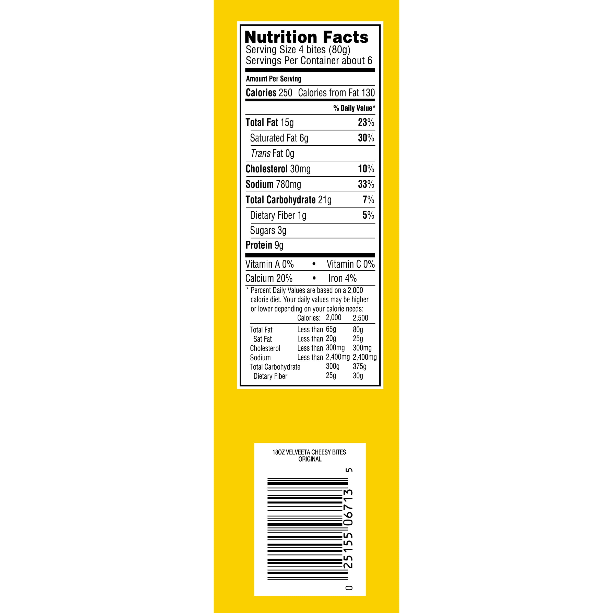 Nutrition Facts For Velveeta Mac And Cheese Besto Blog