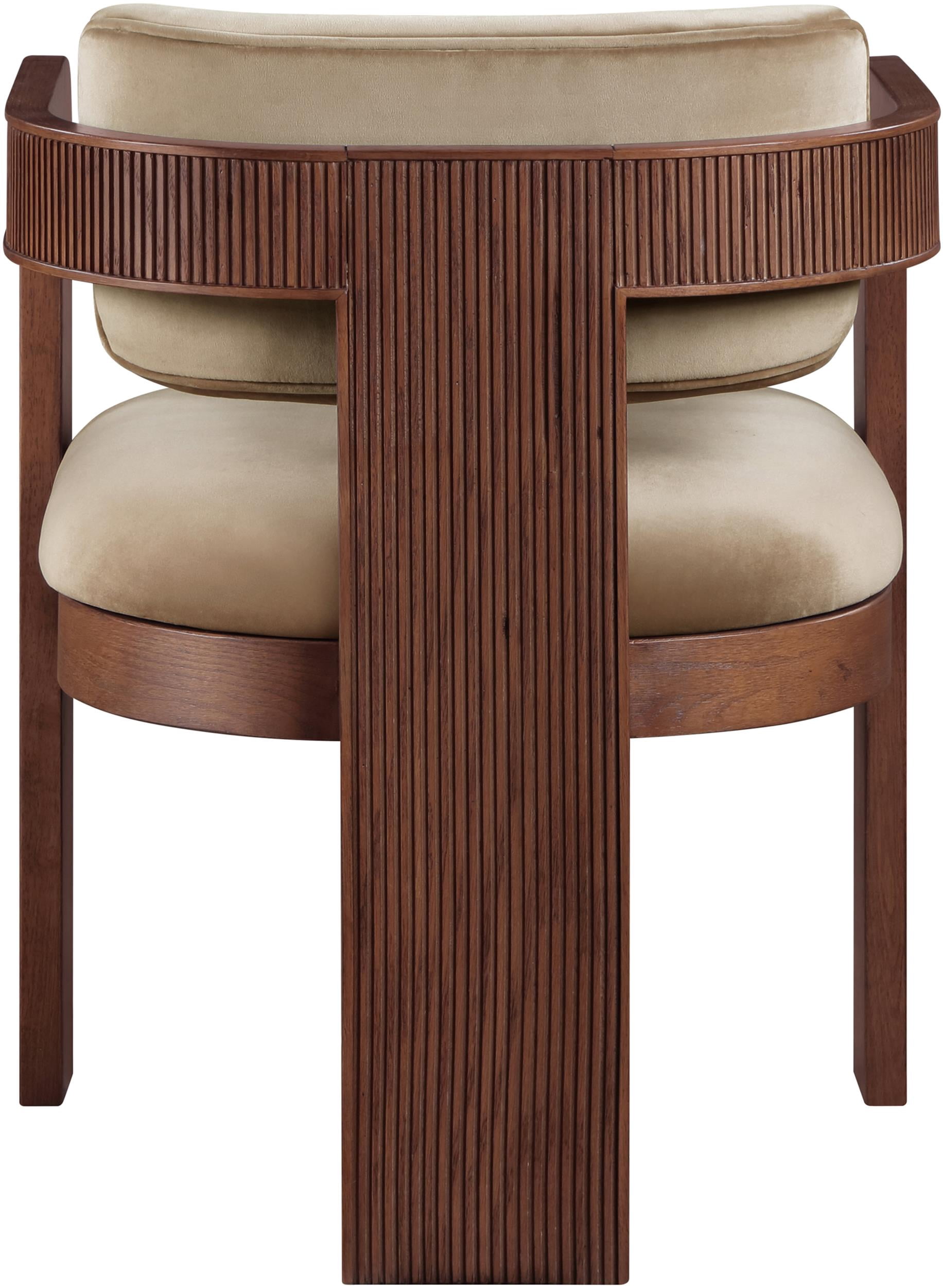 Meridian Furniture Sacha Beige Velvet Dining Chair (Set of 2)