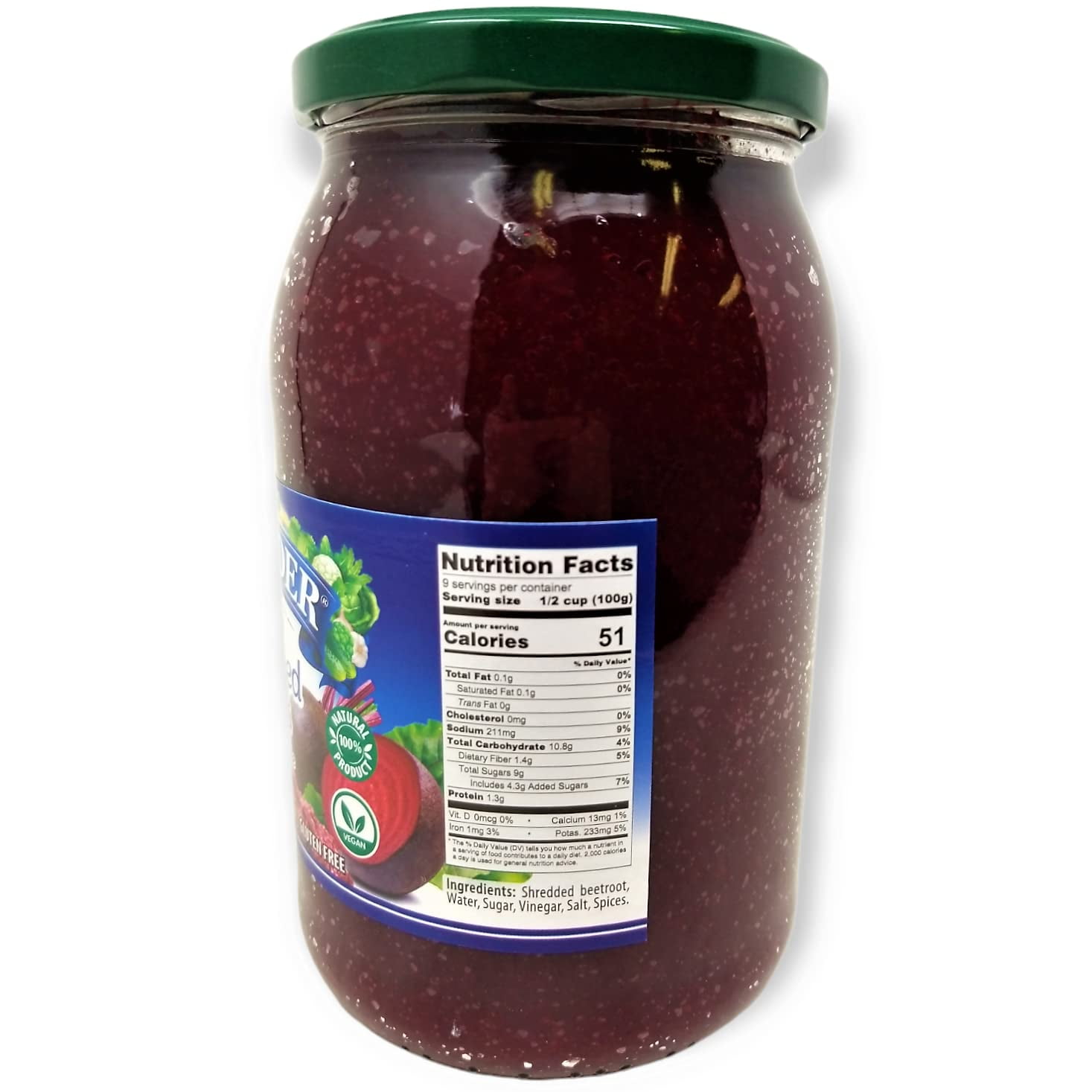 Belveder Shredded Beets 31.74 oz 900g, Vegan, Non-GMO, Gluten-Free Pack of 2