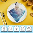 thumbnail image 6 of Werpe Galaxy Polyester Dinner Napkin for Dining Table Kitchen Party Housewarming Decor, Farmhouse Party Dining Table Decor, Pack of 6 2 PCS, 6 of 7