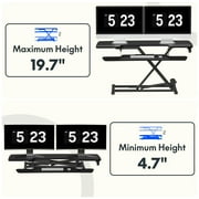 FLEXISPOT Standing Office Desk Converter, Black, 40 inch