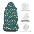 thumbnail image 5 of Honeii Mushrooms Print Car Seat Covers 2 Pieces, Full Set Universal Seat Covers for Cars, Waterproof Auto Seat Protectors, 5 of 7