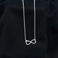 thumbnail image 3 of Rosec Jewels Lab Grown Diamond Infinity Necklace with Butterfly (EF-VS Quality Certified) - Ready to Gift, 925 Sterling Silver, 3 of 8