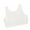 White, variant on Girls Bras 10-12 Years Old Sport Training Bra Seamless Racerback Soft and Comfortable Underwear Camisole Wireless Cotton Crop Tops Bralettes Army Green 9-13 Years