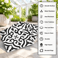 Black/White 12x12 Inch Encaustic Peel and Stick Wall Tile Stickers, 10 ...