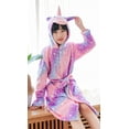 thumbnail image 4 of Girls Boys Robe Cotton Towel Animal Unicorn Hooded Bathrobe, 4 of 6
