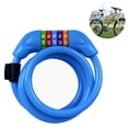 thumbnail image 2 of Bike Lock, Bike Locks Cable 1.2m Coiled Secure Resettable Combination Bike Cable Lock with Mounting Bracket, 14.1cm Diameter, 2 of 9